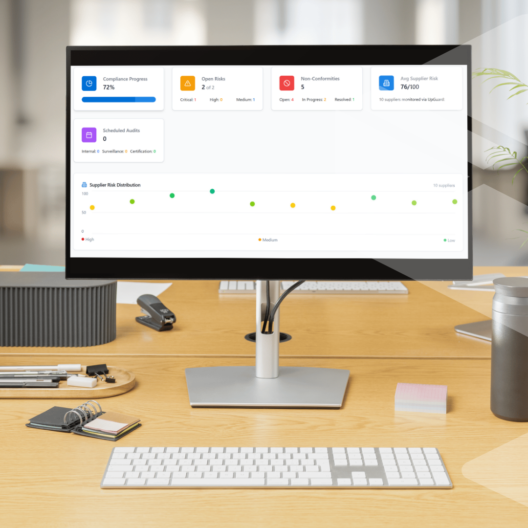 Insicon Managed Compliance platform screen