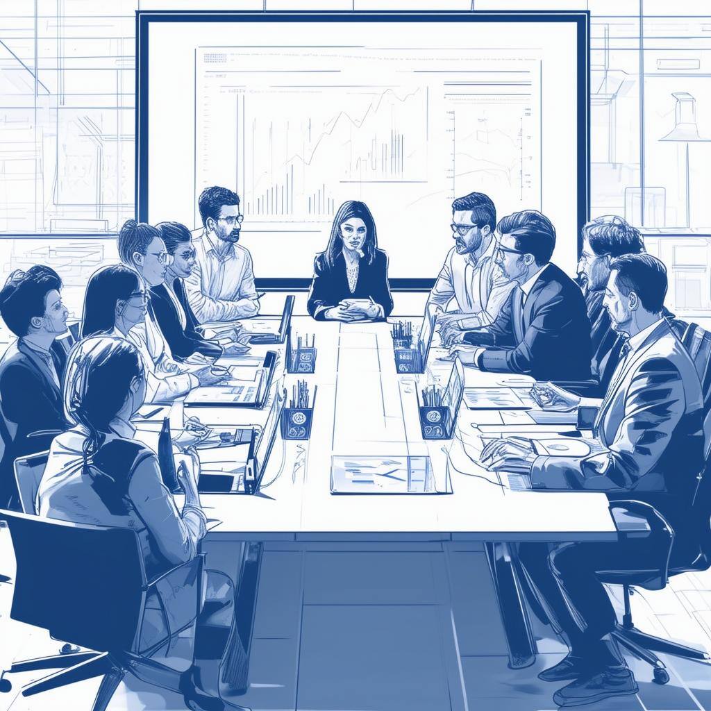 an AI image of a diverse Board room