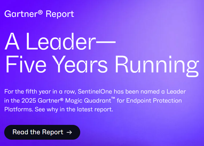 SentinelOne Gartner MQ 2025 graphic